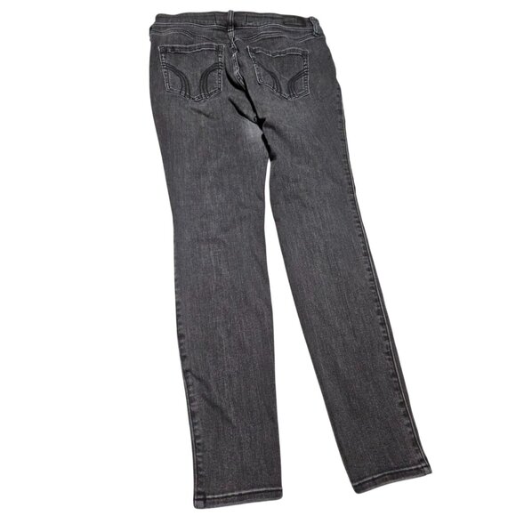 Hollister High Rise Super Skinny Jeans Womens Size 14 Light Black Denim Pants - Picture 3 of 5